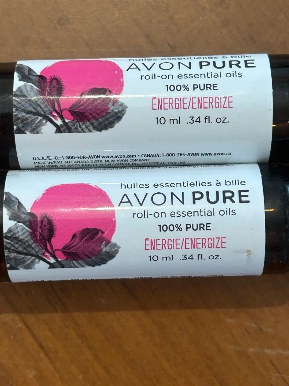 Avon Pure Essential Oil Energize Roll-On (Bundle of 2)